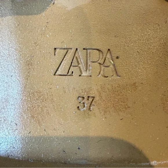 Zara Brown Leather Horsebit Mule Loafers - Picture 7 of 7